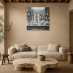 Premium Wall Art Kare Html Edition – NM3-WHT-PS-S-005 presented in a sophisticated home setting