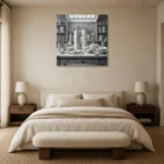 Premium Wall Art Kare Html Edition – NM3-WHT-PS-S-005 showcased in an elegant minimalist interior