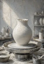 Porcelain White Sentinel Unfinished White Vessel White Kitchen Wall Art