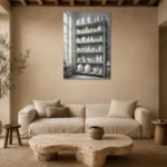 Premium Wall Art Dikey Html Edition – NM3-WHT-PS-V-002 presented in a sophisticated home setting