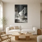 Premium Wall Art Dikey Html Edition – NM3-WHT-PS-V-003 styled in a refined neutral interior
