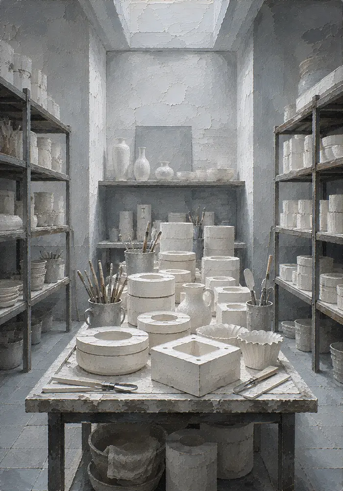 Porcelain White Ascent Worktable White Dining Room Wall Art
