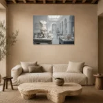 Premium Wall Art Yatay Html Edition – NM3-WHT-SR-H-001 presented in a sophisticated home setting