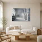 Premium Wall Art Yatay Html Edition – NM3-WHT-SR-H-003 styled in a refined neutral interior