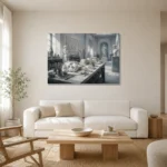 Premium Wall Art Yatay Html Edition – NM3-WHT-SR-H-004 styled in a refined neutral interior