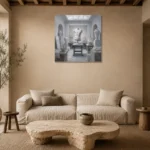 Premium Wall Art Kare Html Edition – NM3-WHT-SR-S-001 presented in a sophisticated home setting