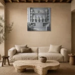 Premium Wall Art Kare Html Edition – NM3-WHT-SR-S-003 presented in a sophisticated home setting