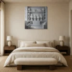 Premium Wall Art Kare Html Edition – NM3-WHT-SR-S-003 showcased in an elegant minimalist interior