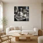 Premium Wall Art Kare Html Edition – NM3-WHT-SR-S-004 styled in a refined neutral interior
