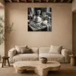 Premium Wall Art Kare Html Edition – NM3-WHT-SR-S-004 presented in a sophisticated home setting