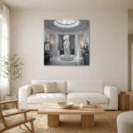 Premium Wall Art Kare Html Edition – NM3-WHT-SR-S-005 styled in a refined neutral interior