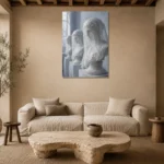 Premium Wall Art Dikey Html Edition – NM3-WHT-SR-V-003 presented in a sophisticated home setting