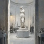 Sculpture Ascent Circular Room White Living Room Wall Art