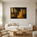 Premium Wall Art Yatay Html Edition – NM3-YLW-CA-H-001 styled in a refined neutral interior