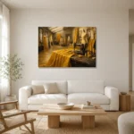 Premium Wall Art Yatay Html Edition – NM3-YLW-CA-H-003 styled in a refined neutral interior