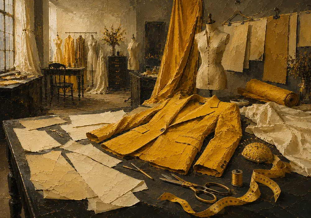 Canary Passage Structured Jacket Yellow Dressing Room Wall Art