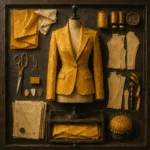 Canary Constellation Structured Jacket Yellow Dressing Room Wall Art