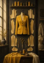Canary Ascent Structured Jacket Yellow Dressing Room Wall Art