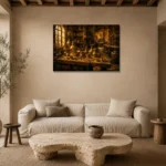 Premium Wall Art Yatay Html Edition – NM3-YLW-GW-H-003 presented in a sophisticated home setting