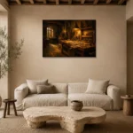Premium Wall Art Yatay Html Edition – NM3-YLW-GW-H-005 presented in a sophisticated home setting