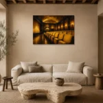 Premium Wall Art Yatay Html Edition – NM3-YLW-LC-H-001 presented in a sophisticated home setting