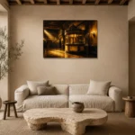 Premium Wall Art Yatay Html Edition – NM3-YLW-LC-H-002 presented in a sophisticated home setting