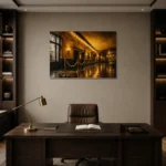 Premium Wall Art Yatay Html Edition – NM3-YLW-LC-H-003 displayed in a contemporary gallery-inspired room