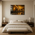 Premium Wall Art Yatay Html Edition – NM3-YLW-LC-H-003 showcased in an elegant minimalist interior