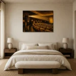 Premium Wall Art Yatay Html Edition – NM3-YLW-LC-H-004 showcased in an elegant minimalist interior