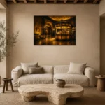 Premium Wall Art Yatay Html Edition – NM3-YLW-LC-H-005 presented in a sophisticated home setting