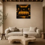 Premium Wall Art Kare Html Edition – NM3-YLW-LC-S-001 presented in a sophisticated home setting