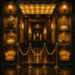 Cinema Ritual Velvet Rope Yellow Living Room Wall Art