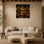 Premium Wall Art Kare Html Edition – NM3-YLW-LC-S-005 presented in a sophisticated home setting