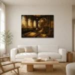 Premium Wall Art Yatay Html Edition – NM3-YLW-SO-H-001 styled in a refined neutral interior