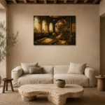 Premium Wall Art Yatay Html Edition – NM3-YLW-SO-H-001 presented in a sophisticated home setting