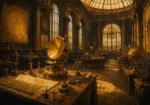 Solar Interlude Heliograph Yellow Living Room Wall Art