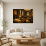 Premium Wall Art Yatay Html Edition – NM3-YLW-SO-H-004 styled in a refined neutral interior