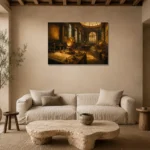 Premium Wall Art Yatay Html Edition – NM3-YLW-SO-H-004 presented in a sophisticated home setting