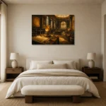 Premium Wall Art Yatay Html Edition – NM3-YLW-SO-H-004 showcased in an elegant minimalist interior