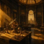 Solar Passage Table Of Solar Instruments Yellow Study Wall Art