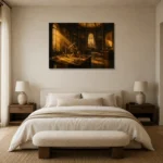 Premium Wall Art Yatay Html Edition – NM3-YLW-SO-H-005 showcased in an elegant minimalist interior