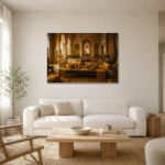 Premium Wall Art Yatay Html Edition – NM3-YLW-ST-H-002 styled in a refined neutral interior