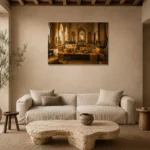 Premium Wall Art Yatay Html Edition – NM3-YLW-ST-H-002 presented in a sophisticated home setting