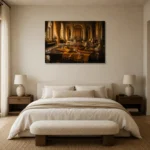 Premium Wall Art Yatay Html Edition – NM3-YLW-ST-H-003 showcased in an elegant minimalist interior