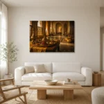 Premium Wall Art Yatay Html Edition – NM3-YLW-ST-H-005 styled in a refined neutral interior