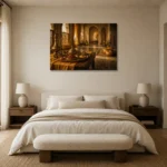 Premium Wall Art Yatay Html Edition – NM3-YLW-ST-H-005 showcased in an elegant minimalist interior