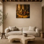 Premium Wall Art Kare Html Edition – NM3-YLW-ST-S-001 presented in a sophisticated home setting