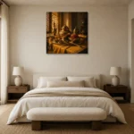 Premium Wall Art Kare Html Edition – NM3-YLW-ST-S-001 showcased in an elegant minimalist interior