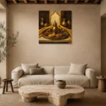 Premium Wall Art Kare Html Edition – NM3-YLW-ST-S-005 presented in a sophisticated home setting