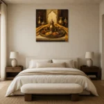 Premium Wall Art Kare Html Edition – NM3-YLW-ST-S-005 showcased in an elegant minimalist interior